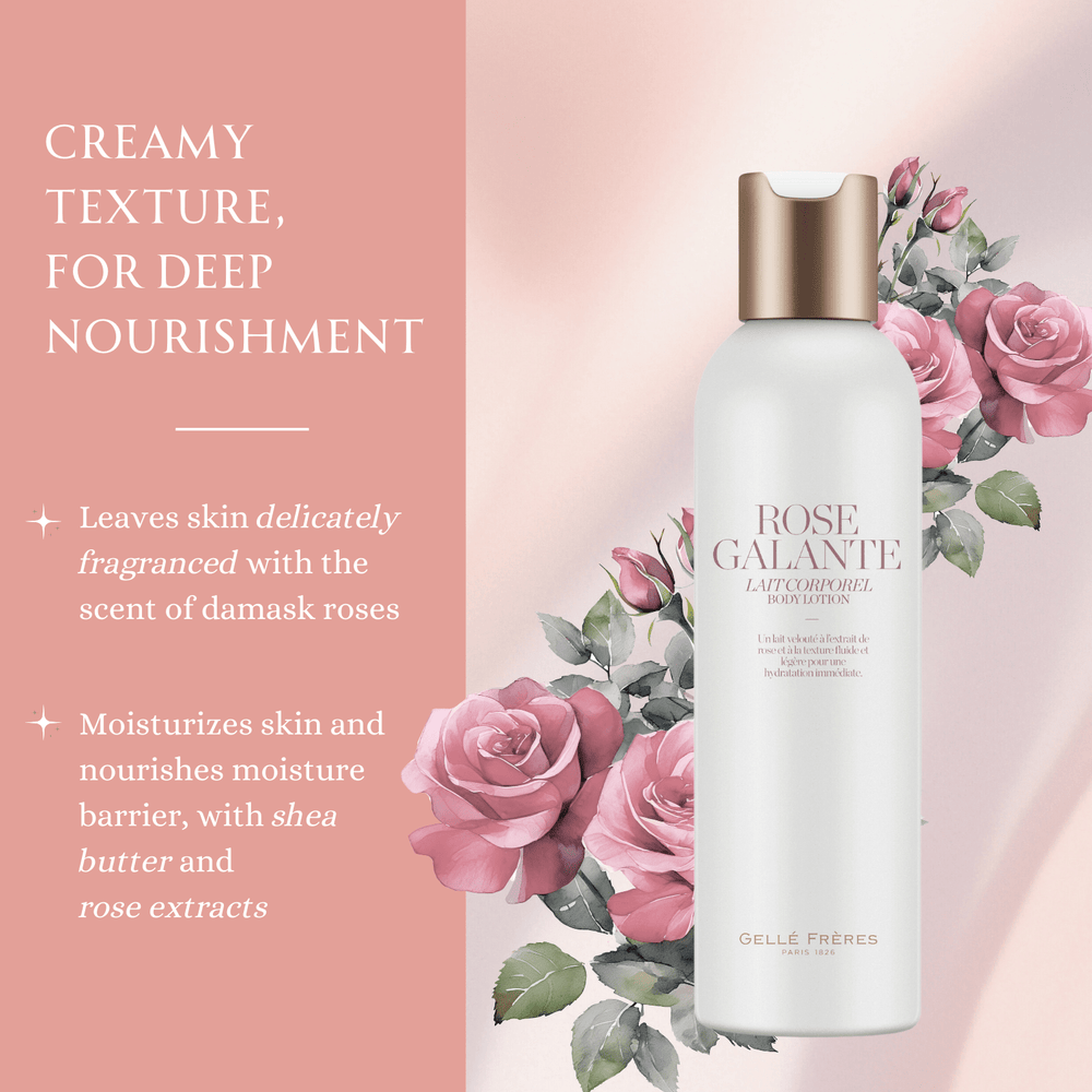 Damask Rose Body Lotion, 200ml - Gellé Frères